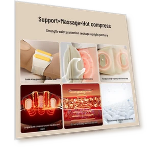 Умный поясной массажер для спины с подогревом и вибрацией — Грелки и согревающие подушки, Breo