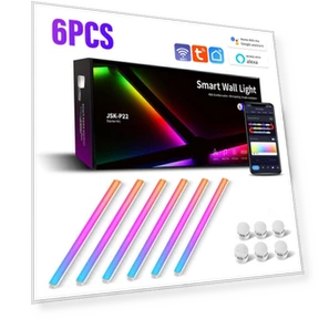 Умная светодиодная лампа для стены с RGBIC подсветкой — LED ленты, Aura Living