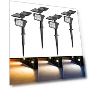 Солнечная садовая лампа с датчиком движения — Прожекторы и охранное освещение, HETP