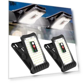 Солнечная светодиодная лампа с датчиком движения для улицы, 2 шт. — Прожекторы и охранное освещение, YANHAO