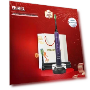 Умная электрическая зубная щетка для отбеливания — Вращающиеся, Philips