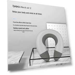 Умный надувной массажер для шеи — Массажеры для спины, Breo