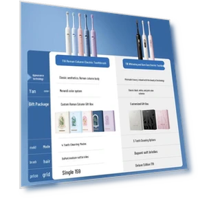 Умная звуковая электрическая зубная щетка для пар — Вращающиеся, Apiyoo