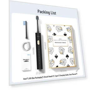 Умная звуковая электрическая зубная щётка — Вращающиеся, Midea