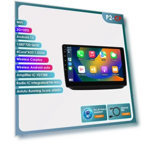 Автомобильный радиоприемник с 10,1-дюймовым экраном QLED 2din Android, GPS, CarPlay, 4G, Wi-Fi — Автомобильные навигаторы, Hizpo