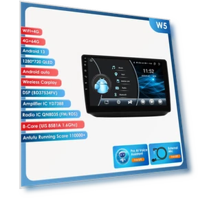 Автомобильный мультимедийный радиоприемник с экраном QLED — Автомобильные навигаторы, Hizpo