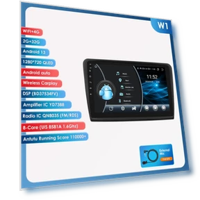 Автомобильная магнитола с Android 13, беспроводным CarPlay и Android Auto — Автомобильные навигаторы, Hizpo