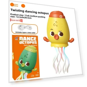 Танцующий осьминог с LED-подсветкой и музыкой — Управляемые игрушки и роботы, CrimsonCraft