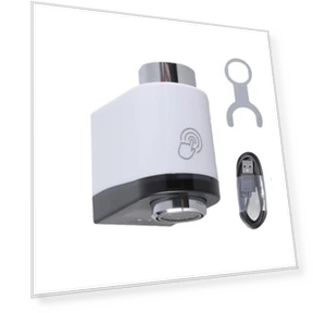 Интеллектуальный инфракрасный сенсорный кран с магнитной зарядкой и мягким пузырьковым потоком для эффективного... — Бесcенсорные смесители, Water Loquat