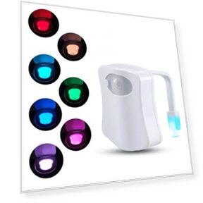 Ночной туалетный светильник с питанием от сети, меняющий цвет, светодиодный сенсор — Ночники, RippleRift