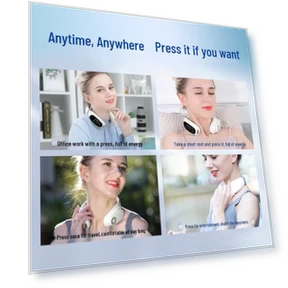 Умный массажер для шеи с перезаряжаемым аккумулятором — Миостимуляторы, Hezheng