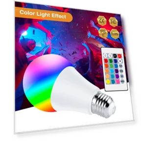 Светодиодный RGB-прожектор E27 — Лампочки и освещение, MnnWuu