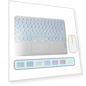 Круглая сенсорная клавиатура с подсветкой, Bluetooth, с беспроводной зарядкой — Клавиатуры, Chose One