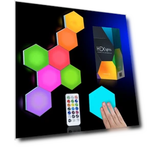 Набор из 7 шестиугольных светильников — LED ленты, Emberela