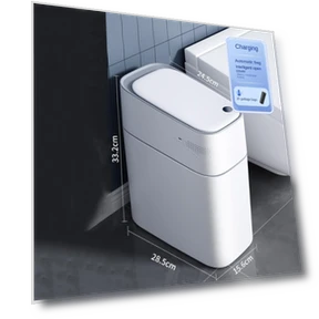 Умный мусорный бак для ванной комнаты — Пресс для мусора, QIANBAIDI