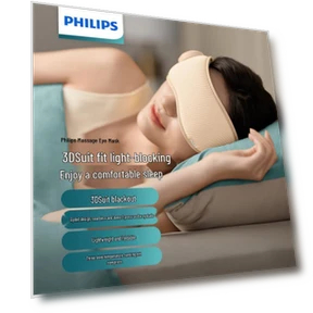 Умная маска для массажа глаз с подогревом — Магнитотерапия, Philips