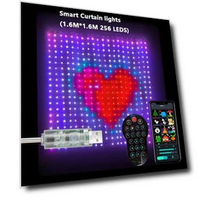 Умные светодиодные гирлянды-шторы — Гирлянды для дома, Mellow Home