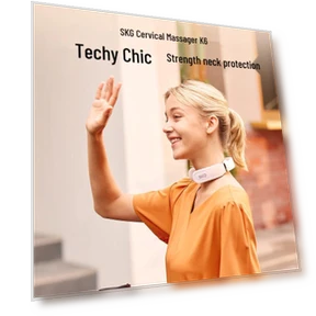 Умный массажер для шеи с подогревом — Миостимуляторы, SKG