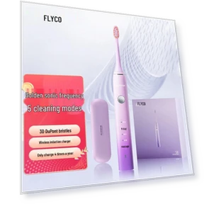 Умная электрическая зубная щетка с мягкой щетиной — Звуковые зубные щетки, FLYCO