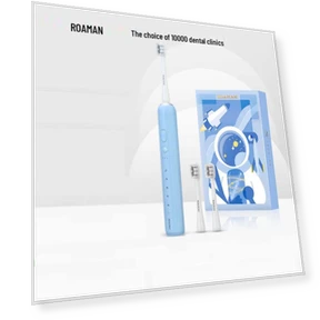 Умная электрическая зубная щетка с ультразвуковой технологией — Вращающиеся, ROAMAN