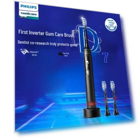 Умная электрическая зубная щётка с сенсорным управлением — Вращающиеся, Philips