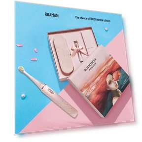 Электрическая зубная щетка с дорожной сумкой — Сменные насадки для зубных щеток, Roman Sonic