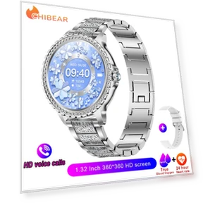 Модные женские умные часы с бриллиантовым браслетом — Умные часы, Chibear