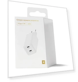 Сетевое зарядное устройство с двумя портами USB-C — Зарядные устройства, moonfish