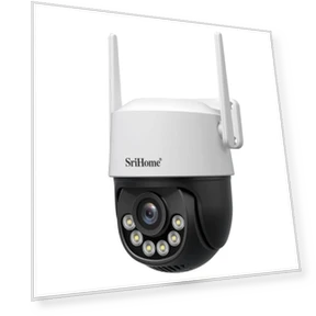 Беспроводная камера безопасности с искусственным интеллектом и автоматическим отслеживанием — Купольные камеры, SriHome