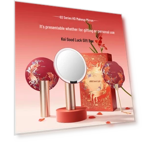 Умное светодиодное зеркало для макияжа HD — Компактные и дорожные, AMIRO