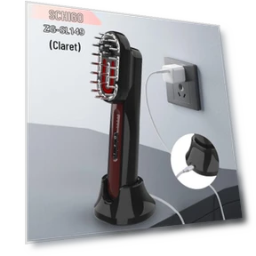 Умная массажная расческа с красной и синей светотерапией — Микродермабразия, Chigo