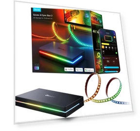 Интеллектуальная подсветка для телевизора с функцией ИИ — Проекторы, Govee