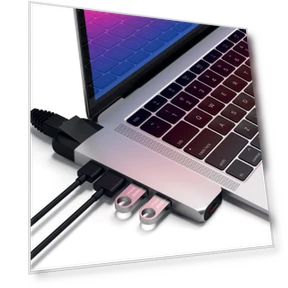 Адаптер Pro Hub 6 в 1, серебристый — USB хабы, Satechi