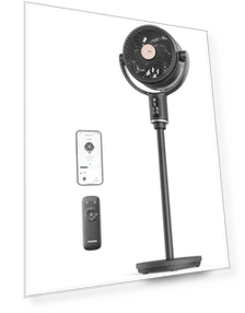 Умный напольный вентилятор с двойными лопастями, дистанционным управлением и таймером — Напольные вентиляторы, PELONIS