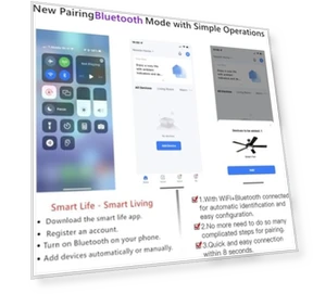 Умный комплект дистанционного управления потолочным вентилятором с Wi-Fi — Элементы управления для вентиляторов, 53T