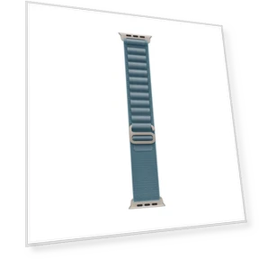 Умные часы, 49 мм, Natural Titanium Light Blue Alpine Loop M — Умные часы, Apple