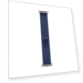 Умные часы, 49 мм, Natural Titanium, синий ремешок — Умные часы, Apple