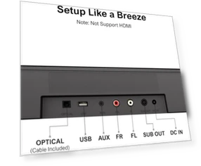 Саундбар с сабвуфером и виртуальным объемным звуком — Домашние кинотеатры, Ultimea