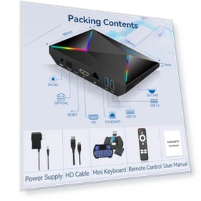 ТВ-бокс Android 14 — Проигрыватели HD DVD, EASYTONE