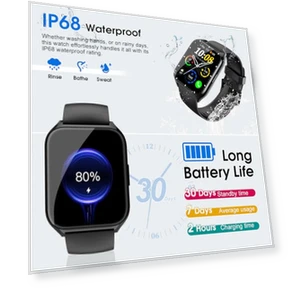 Умные часы с функцией звонков и отслеживанием здоровья — Умные часы, DUSONLAP