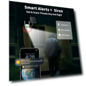 Солнечная камера для наружного наблюдения, беспроводная, с Wi-Fi — Купольные камеры, 3-Link