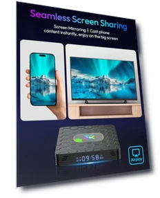 ТВ-бокс Android 14 с 4 ГБ ОЗУ и 64 ГБ ПЗУ — Медиаплееры, EASYTONE