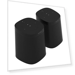 Комплект из двух умных колонок с голосовым управлением Alexa — Многокомнатные цифровые аудиосистемы, Sonos