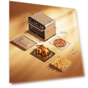 Многофункциональная конвекционная печь-тостер с интеллектуальным беспроводным термометром — Конвекционные печи, Typhur