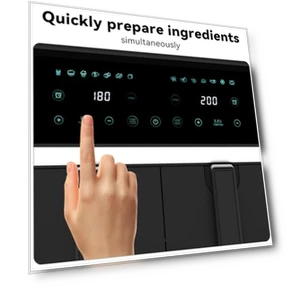 Двойная фритюрница с двумя корзинами — Фритюрницы с горячим воздухом, REABELL