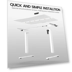 Электрический регулируемый стол для работы сидя и стоя — Крепления для мониторов, Veken