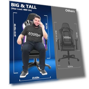 Игровое кресло с Bluetooth-динамиками и LED-подсветкой, массажем и 3D-подлокотниками — Геймерские кресла, Mr IRONSTONE