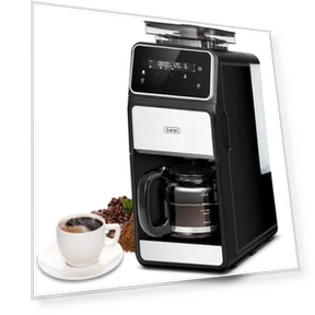 Кофемашина с встроенной кофемолкой и программируемым сенсорным экраном — Электрические ножевые кофемолки, Gevi