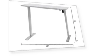 Односекционный регулируемый по высоте стол — Столы для домашнего офиса, FLEXISPOT