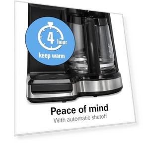 Программируемая капельная кофеварка для горячего и холодного кофе с функцией приготовления одной порции — Кофеварки, Hamilton Beach